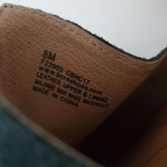 Born Women's Sandals Size 8M Black Suede Mules Block Heel Slip-On Boho Casual - Picture 7 of 9